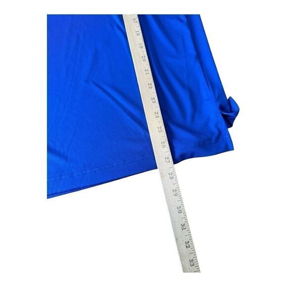 GRAND SLAM PERFORMANCE Polo Men's sz L Blue Short Slve 3 Button Collar Hem Slit - Picture 7 of 7